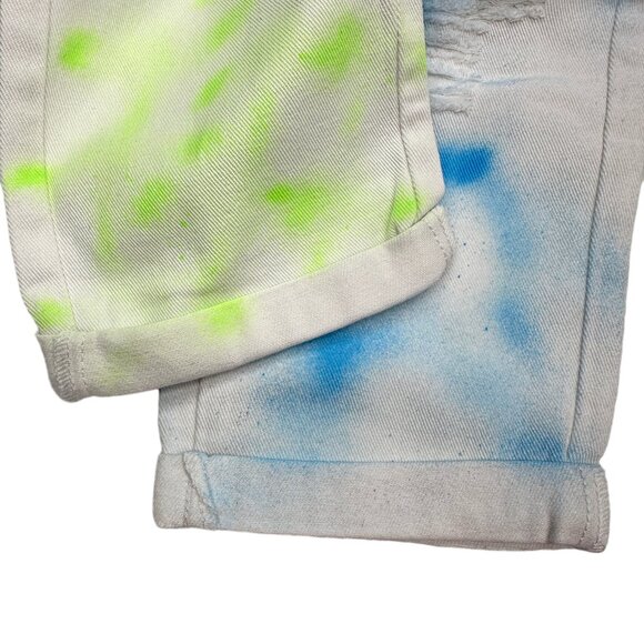 Reworked Sparkle Denim Pearls & Gems Boyfriend Jeans (3) - Picture 10 of 13